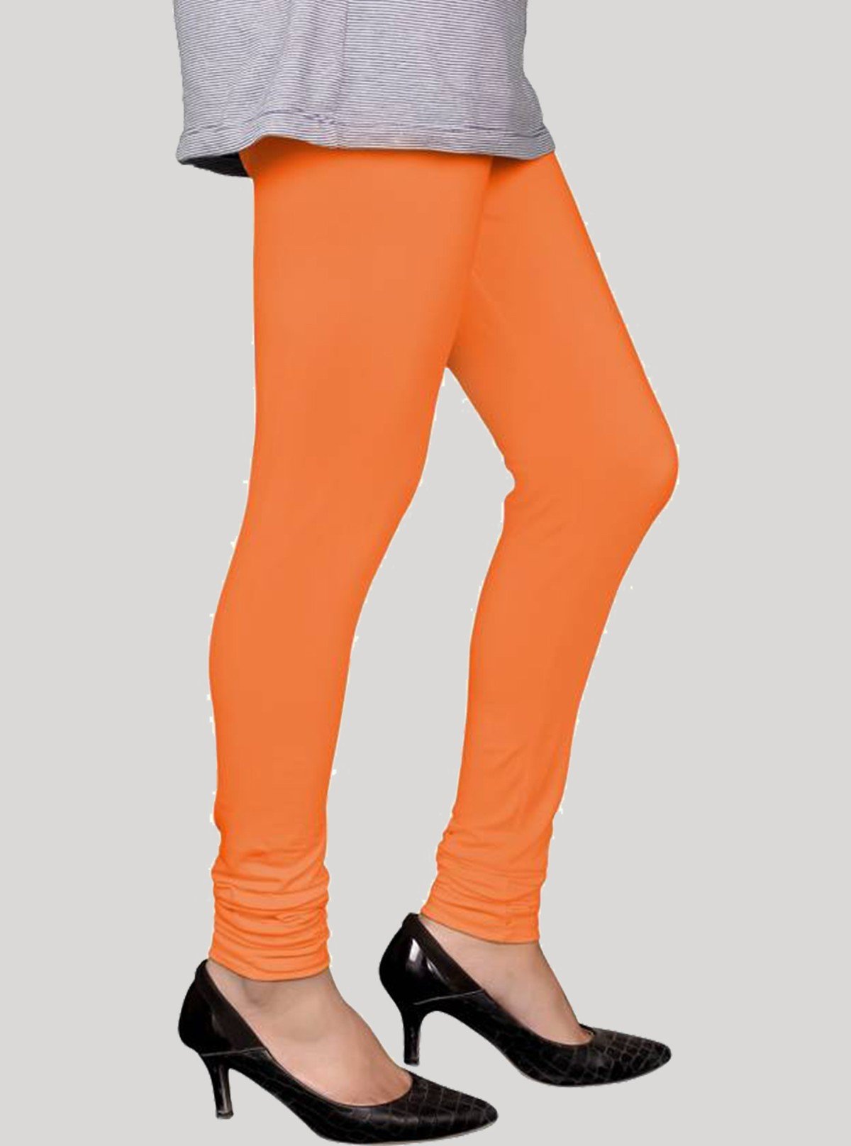 orange leggings women's